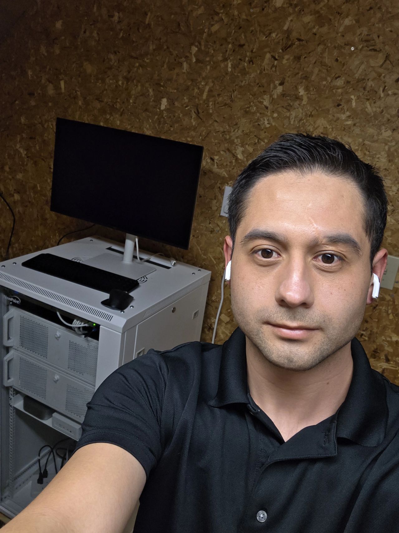 Homelab server rack detail