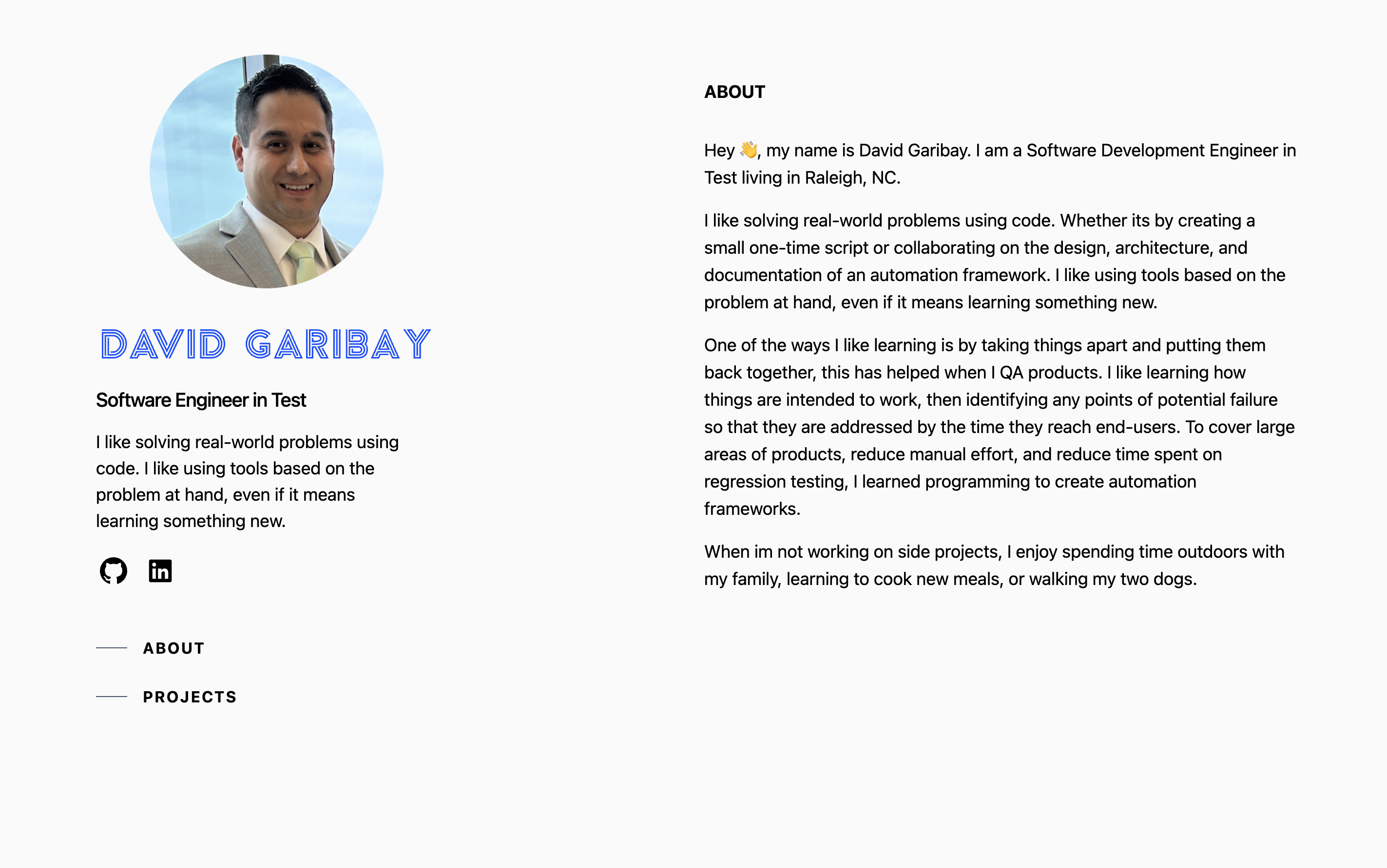 Personal Portfolio Website