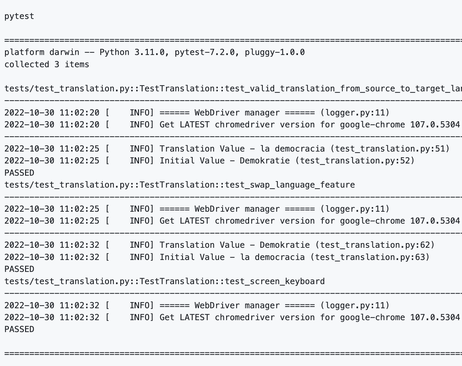 Selenium Sample Project
